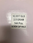 2.5 Gram vials