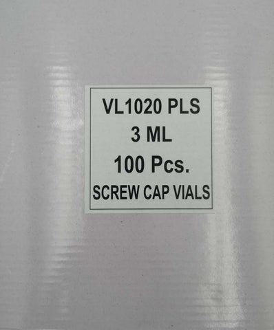 3 Ml PLS vials